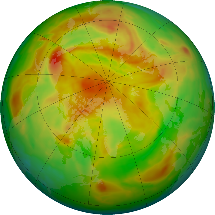 Arctic ozone map for 03 May 2012